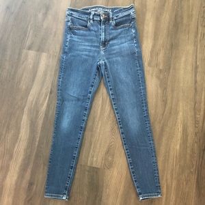 American Eagle super High rise jeggings